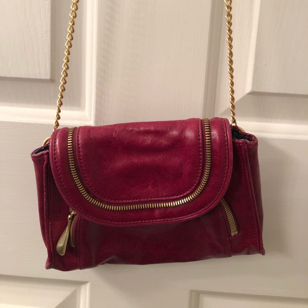 Hobo small crossbody with gold chain strap